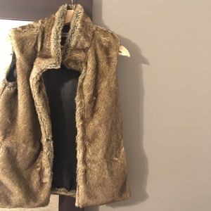 Faux fur vest